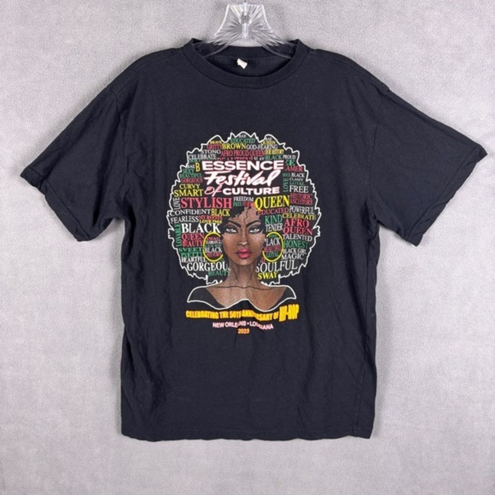 Essence Music Festival New‎ Orleans 2023 Graphic Black T-shirt L Lauryn Hill